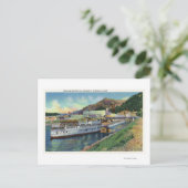 OregonLake Bonneville汽船が次の場所にドッキング ポストカード (スタンド正面)