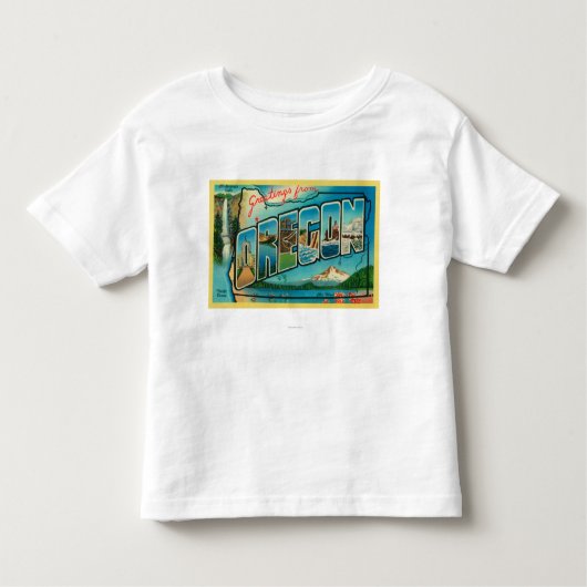 OregonLargeの手紙場面2 トドラーTシャツ (正面)