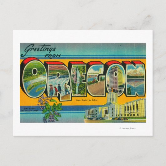 OregonLargeレターシーン3 ポストカード (正面)