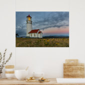 Oregon's oldest lighthouse at Cape Blanco State ポスター (キッチン)