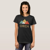 Orem山のワイシャツのレトロ都市 Tシャツ (正面フル)