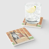 Oreoクッキーボストン ストーンコースター (横)