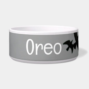 OREOペットボウル付き鳥シルエット文字 ボウル
