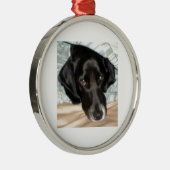 Oreo英国のスプリンガースパニエル犬 メタルオーナメント (右)