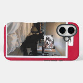 Oreo chat noir et blanc Case-Mate iPhoneケース (裏面 (横))