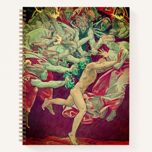 Orestes & Furies Dark Academia Notebook ノートブック (正面)