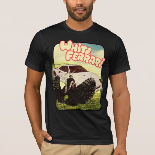 OREXO //白フェラーリ'99 （黒） Tシャツ (正面)