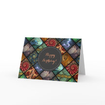 "Orgaenica"のフラクタルのPolyptychのカスタムな挨拶状