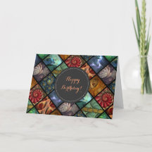 "Orgaenica"のフラクタルのPolyptychのカスタムな挨拶状