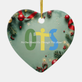 Organ Donation Awareness Christmas Holiday セラミックオーナメント
