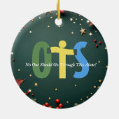 Organ Donation Awareness Ornament Holiday セラミックオーナメント (裏面)