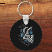 Organ Donation Saves Lives Heart Transplant Cardia キーホルダー (正面)
