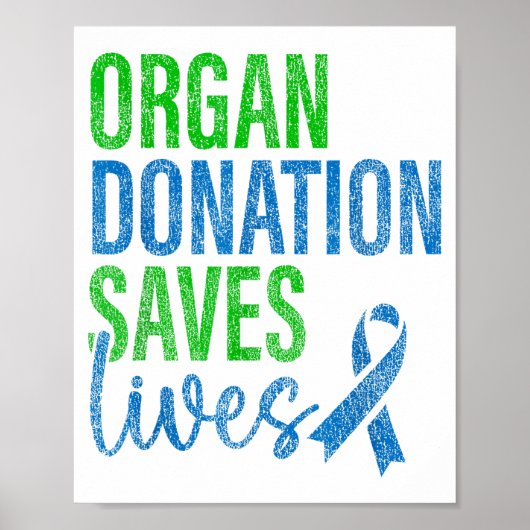 Organ Donation Saves Lives National Graphic Art ポスター (正面)
