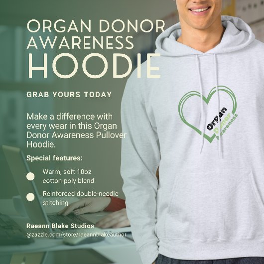 Organ Donor Awareness Pullover Hoodie パーカ
