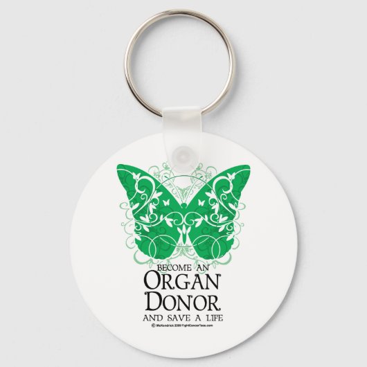 Organ Donor Butterfly キーホルダー (正面)