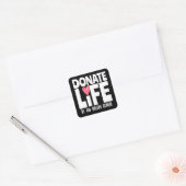 Organ Donor Donate Life Sticker スクエアシール (封筒)