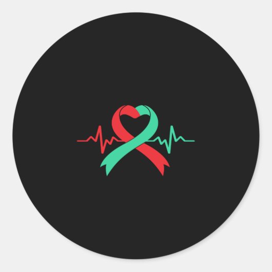 Organ Donor Ogran Transplant Warrior Surgery ラウンドシール (正面)