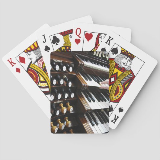 Organ keyboard playing cards トランプ (裏面)