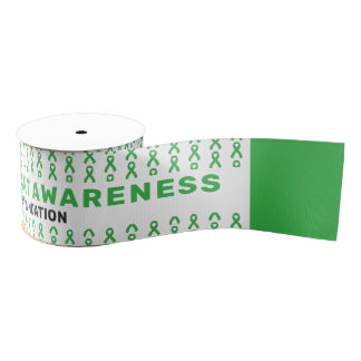 Organ Transplant Awareness Pattern Ribbon グログランリボン