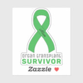 Organ Transplant Survivor Vinyl Sticker シール (シート)