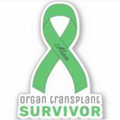 Organ Transplant Survivor Vinyl Sticker シール (正面)