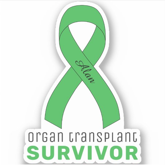 Organ Transplant Survivor Vinyl Sticker シール (正面)