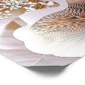 Organic Bloom Forms – Textured Abstract Art #1 ポスター (角)