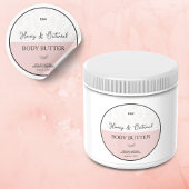 Organic Body Product Skincare Label ラウンドシール