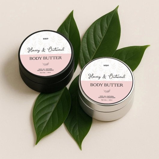 Organic Body Product Skincare Label ラウンドシール