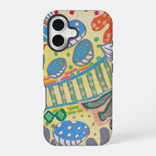 Organic case / yellow iPhone 16ケース (裏面)