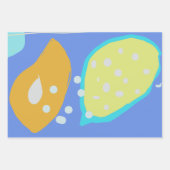 Organic design Wrapping Paper Flat Sheet Set of 3 ラッピングペーパーシート (正面)