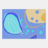 Organic design Wrapping Paper Flat Sheet Set of 3 ラッピングペーパーシート (正面3)