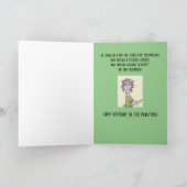 Organic Fish Dinner Birthday Card カード (内部)