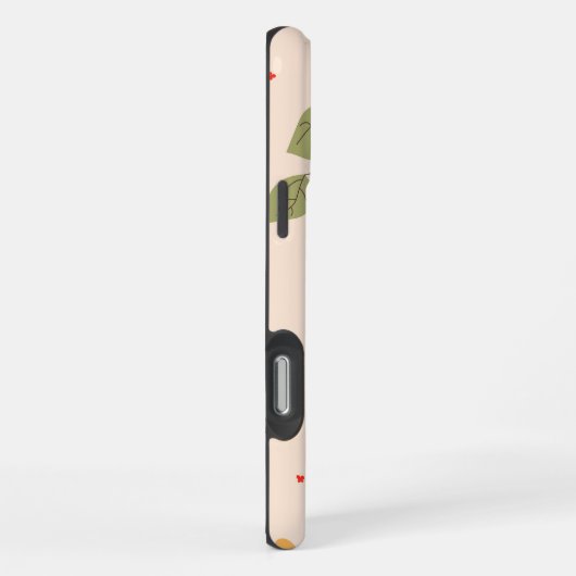 Organic Floral Background iPhoneケース (右側面)