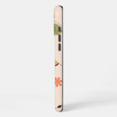 Organic Floral Background iPhoneケース (左側面)