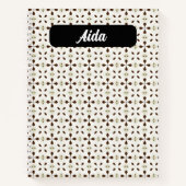 Organic Florals in Soothing Earth Tones ノートブック (正面)