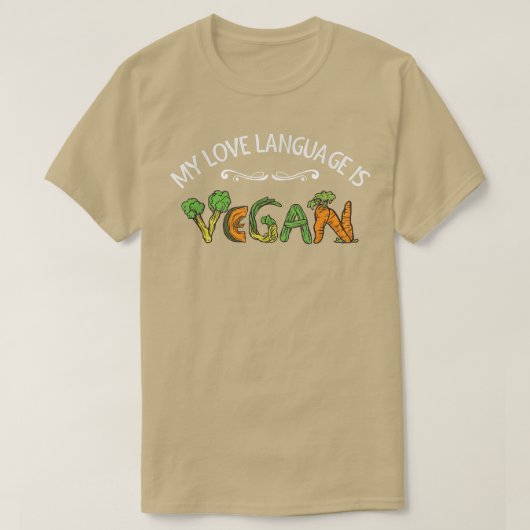 Organic Food Plant Based Vegetarian Vegetables Tシャツ (デザイン正面)