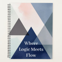 Organic Geometry Fusion | Watercolour プランナー手帳