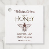 Organic honey bee queen フェイバータグ (正面)