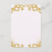 Organic Modern Wedding Enclosure Card エンクロージャーカード (裏面)