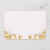 Organic Modern Wedding Enclosure Card エンクロージャーカード (裏面)