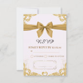 Organic Modern Wedding RSVP Card (正面)
