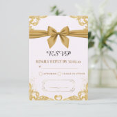 Organic Modern Wedding RSVP Card  (スタンド正面)