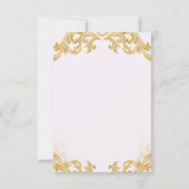 Organic Modern Wedding RSVP Card  (裏面)