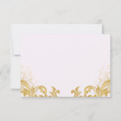 Organic Modern Wedding RSVP Card  (裏面)