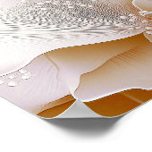 Organic Petal Drift – Soft Neutral Abstract Art #2 ポスター (角)