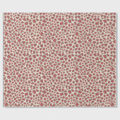 Organic Petal Terrazzo | Modern Faded Rust Red ラッピングペーパー (フラット)