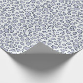 Organic Petal Terrazzo | Modern Pale Periwinkle  ラッピングペーパー (角)