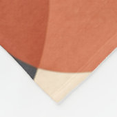 Organic Shape, Warm Minimal Abstract Pattern  フリースブランケット (角)