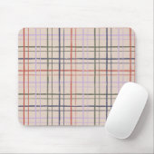 Organic Wobbly Check Grid Pattern Modern Love マウスパッド (マウス)